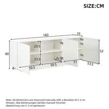 Wohnzimmer-Sideboard (35 X 160 X 60 Cm) - 白色 - 查看 2