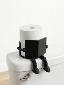 2 قطعة/1 قطعة حامل ورق تواليت بتصميم إنساني مبتكر مطبوع ثلاثي الأبعاد بوضعية جلوس مرحة، مناسب لتخزين ورق التواليت وتزيين الأثاث وتنظيم الطاولات، ملائم للتخزين في الحمامات والمراحيض وغرف المعيشة - متعدد الألوان - مشاهدة 12