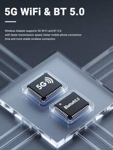 XUDA 2026 Nuevo súper mini adaptador, de cableado a inalámbrico CarPlay y Android Auto, caja inteligente 2 en 1, compatible con el 99% de vehículos con CarPlay/Android Auto cableado de OEM, compatible con WiFi6 de 2.4~5.0 GHz, diseño compacto y elegante, actualizable en línea, conexión rápida, sin batería requerida - A - Ver 4