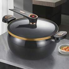 A 8L Large Capacity Multifunctional Soup Pot, 28Cm/11In, Suitable For Cooking And Stewing, Compatible With Gas And Induction Cookers - View 8
