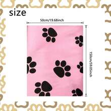 1Pc Footprint Elastic Velvet Fabric,Stretch Crushed Velvet For DIY Kennel, (50x150cm) Bows, Backdrops, Tablecloths, Pillows, Bags, Sofa Covers, Curtains And Pet Clothes Crafts - Default - View 3