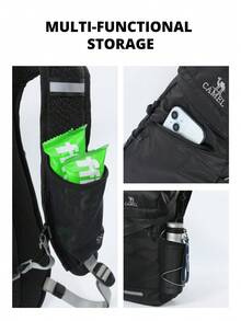 CAMEL CROWN Mochila de viaje plegable de gran capacidad para viajes cortos y almacenamiento de fitness - Noche oscura - Ver 4