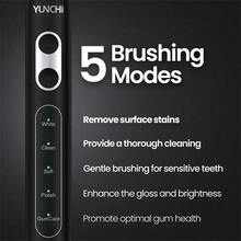 YUNCHI Adult Electric Toothbrush, Soft Bristles Deep Cleaning, 5 Cleaning Modes, 2-Minute Smart Timer With 30-Second Interval Reminder, Type-C Charging, 55-Day Battery Life, 8 Replacement Brush Heads And 1 Travel Storage Case, Suitable For Home And Travel Use - Multicolor - View 4