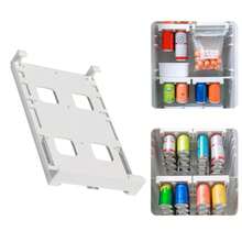 Organizador Latas Refrigerador Multifuncional Dispensador Blanco - Ver 1