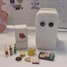 冰箱造型筆筒收納盒 辦公室學生宿舍桌面文具收納架 可愛極簡 Ins 風日系創意筆架 學用品 - 方形 - 查看 3