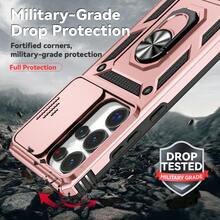 Military Grade Anti-Drop Push-Window Lens Protection Phone Case Ring Holder Full Coverage Thick Protective Cover + Lanyard Phone Case/Compatible With Apple 17PROMAX/16promax/15promax/14promax/13promax/12promax/11promax/XSMAX/7/8PLUS/Compatible With Samsung S26/2524321u Phone Case Compatible With Xiaomi Compatible With Honor Compatible With Huawei Suitable For Moto - Pink - View 5