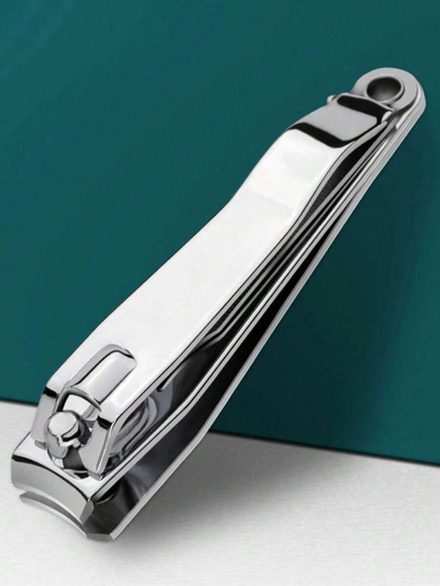 Professional Stainless Steel Nail Clipper, Large Size Toenail Trimmer, Sharp And Durable For Trimming Fingernails And Toenails, Manicure And Pedicure Tool, Practical For Home And Travel, Bedroom Vanity Essential, Affordable Beauty, Holiday Must-Have, Gift For Women - Silver - View 1