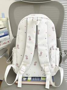 Large Capacity Colorful Printed Backpack For Girls, Student School Bag, Cartoon Backpack, Lightweight Travel Bag, Daily Commute Laptop Bag, Fashion Casual Backpack For Elementary, Middle, High School And College Students, Nylon Laptop Bag, Multiple Colors Available, Academy Style - A - View 10