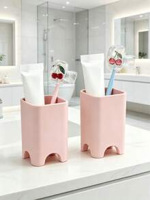 1/4pcs Cherry Pattern Toothbrush Holder, Transparent Dust-Proof Toothbrush Cover, Bathroom Accessories, Perfect For Women And Girls' Travel Toothbrush Protection, Cute For Home And Travel, Family Gift, Back To School Season, Back To School Gift - Multiple Styles - View 5