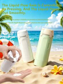 2026 New: 4-In-1 Travel Dispenser Bottles - Includes Four 30ml Refillable Bottles | Leak-Proof Portable Containers, Suitable For Shampoo, Body Wash, Lotion, Conditioner, Face Cream And Other Liquids | Transparent Bottles With Scale Markings And Labels, Easy To Categorize, Store And Access Toiletries; Spill-Proof Design - Essential For Business Trips And Travel. - Multicolor - View 2