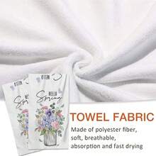 2/4/48pcs Spring Vase Watercolor Floral Print Kitchen Towels - Ultra Soft, Absorbent Polyester Dishcloths And Hand Towels, Perfect For Holiday Decor, Kitchen Decor, Party Decor - Multicolor - View 4