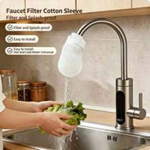 10/20/50/100pcs Universal Faucet Filter Cotton Bags With Sediment Filtration Layer, Compact Fine Fiber Mesh Purification Filter Bags, Filters Rust, Silt, Limescale, Suitable For Kitchen, Bathroom And Sink - View 3