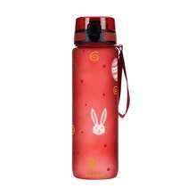 1pc 800ml/26oz 3D Printed Cute Cartoon Rabbit Pattern Water Bottle, Direct Drinking Mouth, With Carrying Strap For Easy Portability, Back To School - Multicolor - View 14