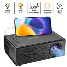 1pc M200S Portable Mini Projector, Easy Connection To Phone, Convenient To Carry, Suitable For Home, Party Or Office Use. Compatible With USB/SD/AV/HD And Other Interfaces, Equipped With A Type-C Port. No Built-In System; Supports Wired Screen Mirroring From Phone. -Requires A 5V 2A Charger And Matching Data Cable. -Recommended To Follow The Steps In The Image To Connect This Ultra-Mini Projector. -320*240p - Multicolor - View 1