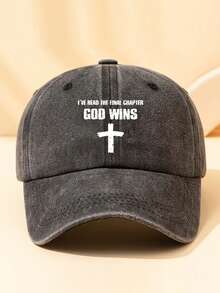 1pc Unisex All-Season Letter Print Baseball Cap, Casual Versatile Baseball Cap, Korean Style Soft Top Sun Hat, Dad Hat, Trucker Hat, Suitable For Daily Wear - Multicolor - View 3