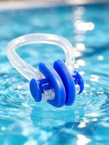 1/10pcs Silicone Swimming Nose Clips And Earplugs, Waterproof And Anti-Slip, Suitable For Swimming Training - Standard Model - View 2