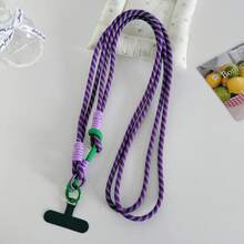 2-Section Double-Buckle Long Phone Lanyard With Clip, Versatile Crossbody/Neck/Hand-Carry Strap, Thick Anti-Loss Outdoor Climbing Lanyard, Fashionable Ins Style Outdoor Travel Strap, Suitable For Water Bottle Lanyard - Multicolor - View 15