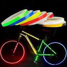 1cm*8m Reflective Tape Vehicle Warning Sticker Reflective Film Protective Tape Strip Film Suitable For Trucks Cars Motorcycles - Multicolor - View 5