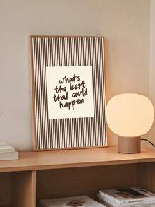 1pc Black Striped Toilet Paper "I See London I See France" Humorous Quote Wall Art Print "This Is A High-End Place" Canvas Poster Minimalist Bathroom Art, Vintage Striped Retro Bathroom Wall Art Print, Bathroom Gift Christmas Decor, Framed/Unframed - Letter - View 7