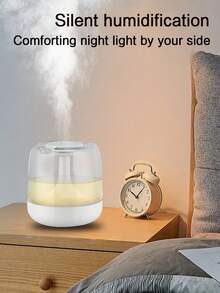 LED發光加濕器 小型超大霧量加濕器 適用於房間、客廳、床頭、辦公室 漸層氛圍燈 USB空氣加濕器 七色燈 大霧量發光加濕器 - JB650 - 查看 6