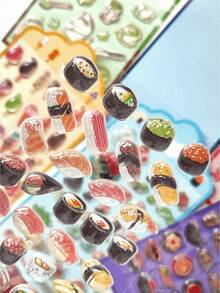 Cute 3D Stickers Featuring Fun, Raised-Relief Designs And A Japanese Anime Style; Durable Stickers Perfect For Decorating Phone Cases, Journals, And Pencil Boxes, Or For Use In Children's DIY Crafts. - Multicolor - View 7
