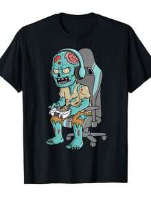 Men Sports Tees & Tanks - 黑色 - 查看 1