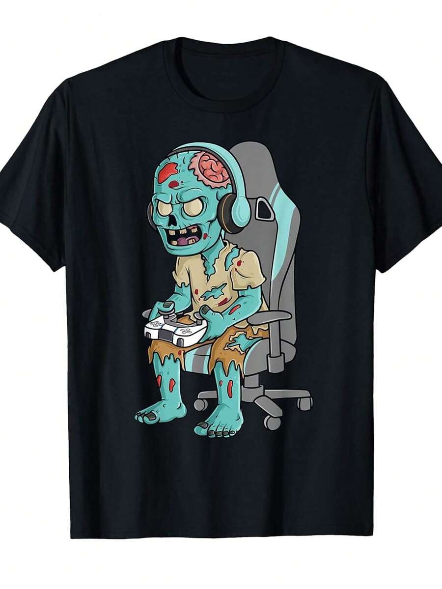 Men Sports Tees & Tanks - 黑色 - 查看 1