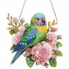 1件 2D平面鳥類鑽石畫套件，不對稱鑽石畫掛飾組，手工藝愛好者手作，5D DIY鑽石畫，鑽石藝術家居裝飾禮物 - A - 查看 2