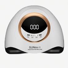 LEVIATECH High Power UV LED Nail Lamp - 45 LED Beads, 4 Timer Modes! Auto Sensor, LCD Display. Fast Gel Dryer, Detachable Base, Suitable For Hands And Feet, Perfect For Home And Salon Use - Gold - View 10