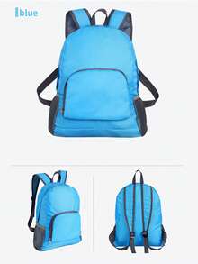 Travel Universal Foldable Backpack - Foldable Leather Bag - Travel Backpack With Shoulder Straps - Multicolor - View 10