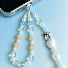 Summer Blue Starfish Phone Chain Creative Phone Lanyard New Camera Strap Short Anti-Drop Pendant - Multicolor - View 6