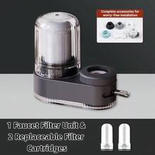Kitchen Faucet Water Purifier, Tap Water Pre-Filter With Replaceable Ceramic Filter Cartridge, Long-Lasting Filtration For 6 Months - 1 Unit With 2 Cores - View 11
