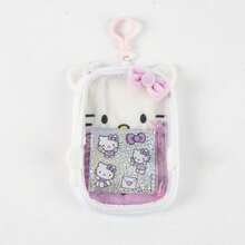 Hello Kitty Cerdá 女孩毛絨文具套裝 - 帶背包夾的鉛筆盒、迷你筆記本和粉紅色鋼筆，閃亮設計，官方授權，開學禮物 - 選項 2 - 查看 6