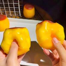 1pc Squishy Crispy Charcoal Baked Pudding, Squeeze Toy Handmade Ball, ASMR Sound-Controlled Toy Soft And Malleable Muscle Relaxation, Suitable For Teenagers, Adults To Relieve Stress, Birthday Gift-Holiday Gift-Party Gift, Christmas Gift First Choice Squeeze Toy, - Multicolor - View 7