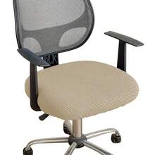 1PC Waffle Knit Office Chair Cover, Universal Computer Chair Seat Cover, Multiple Colors Available, Pet-Friendly, Stretchable Machine Washable Soft Fabric, Suitable For Bedroom, Home Office, Meeting - 1PC - View 36