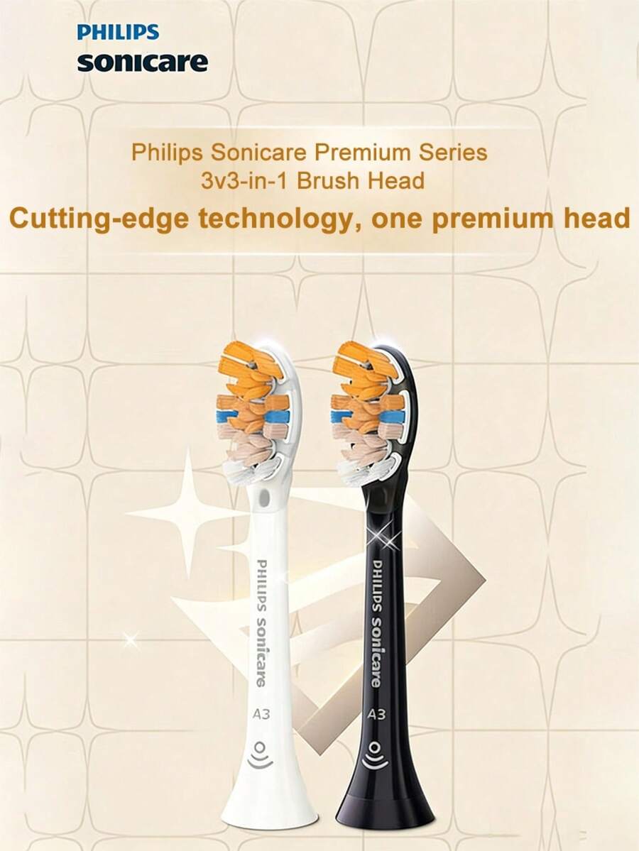 Philips 3-In-1 Electric Toothbrush Replacement Heads, Compatible With 9/AI Series Toothbrush Handles - View 1