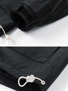 Men's Spring/Autumn Casual Fashion Jacket Outdoor Hiking Sports Top Black - Black - View 4