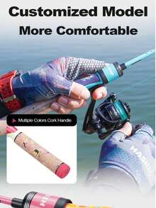 HASIDA Candy Light Version Parent-Child 1.2/1.68M Ceramics Guide Solid Tip Cork Handle Fishing Rod - Green - View 4