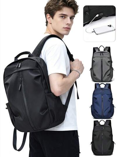 Men's Large Capacity Business Travel Backpack, Premium Travel Backpack