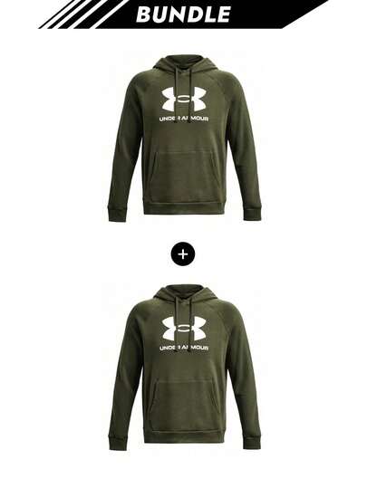 Under Armour [Bundle] Unstoppable Men UA Rival Fleece Logo Hoodie X 2