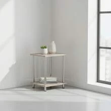 KIWI MOBLEKIT | Wooden And Metal Side Tables For Living Room Or Bedroom, Modern Functional Tables With Different Shapes And Heights, Fixed Or Folding Options For Home - 輔助桌 34x29.5x41 厘米 - 查看 7