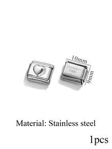 1 Piece Of Stainless Steel Star Shaped Circular Italian Module Watch Strap Pendant For DIYbracelet Making Kit - Watch Strap - View 41