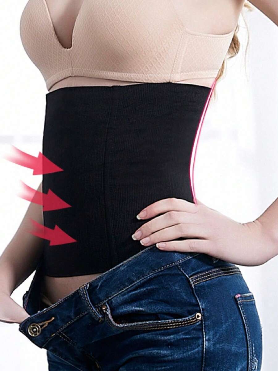 Đai định hình eo liền mạch, Đai định hình kiểm soát bụng mạnh mẽ - màu đen - Xem 1