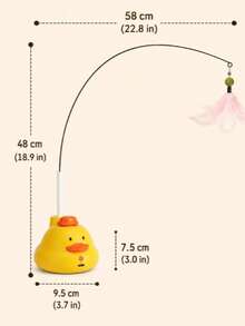 Pet Interactive Cat Teaser Toy, Self-Entertainment Cat Toy, Indoor Cat Boredom Relief Toy, Fully Automatic 360° Rotating Interactive Cat Teaser Toy, Multi-Scenario Applicable Cat Play Pet Supplies Interactive Toy - View 11