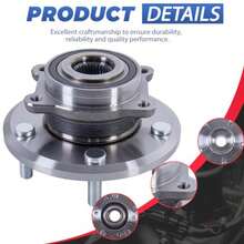 513286 Front Wheel Hub Bearing Assembly 5 Lugs W/Encoder ABS Compatible For 2009-2017 Dodge Journey - As Pic - View 5