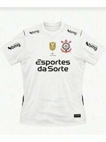 Camisa de Time do Corinthians Branca Modelo 2026 - Branco - Visão 3