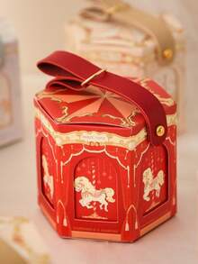 1 Set Rotating Candy Box, Paper Gift Box, Empty Box, Suitable For Weddings, Birthdays, Anniversaries And Parties, Various Design And Decoration Needs - Gift Box - View 6