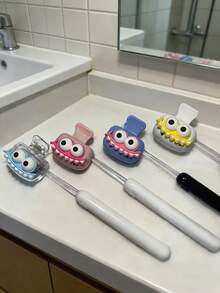 4/1pc Funny Big Mouth Toothbrush Holder - Dopamine Color Toothbrush Travel Storage Set - Dustproof Toothbrush Protective Cover, Suitable For Home/Travel Travel Toothbrush Case/Brush Cover - Multicolor - View 2