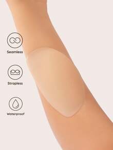 Lignisse Ultra Thin Solid Silicone Nipple Covers, Adhesive Breast Pasties, Reusable Invisible No Show Sticky Nipple Pads For Backless Dress & Bikini - Multicolor - View 6