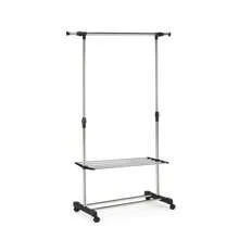 KIWI MOBLEKIT | Free-Standing And Expandable Clothes Racks In Metal And Wood, Clothing With Adjustable Options, With Wheels Or Shelves, Organizers For Bedroom, Entryway And Home - 可擴展尺寸 89x145x43x90-160 厘米 - 查看 9